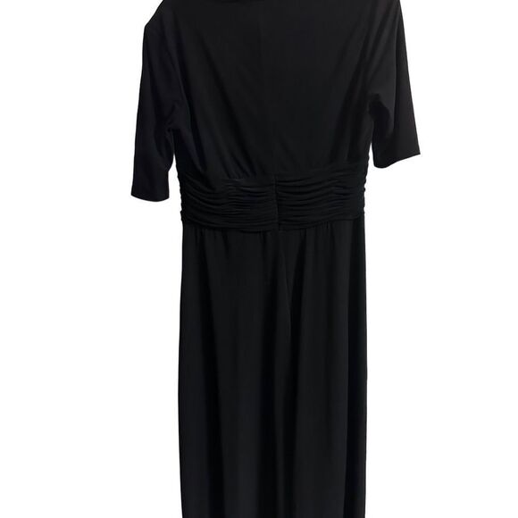 Evan-Picone Black MIDI Dress Size10 - Picture 2 of 9